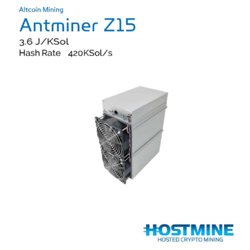 Antminer Z15 420 LSol/s | Hostmine