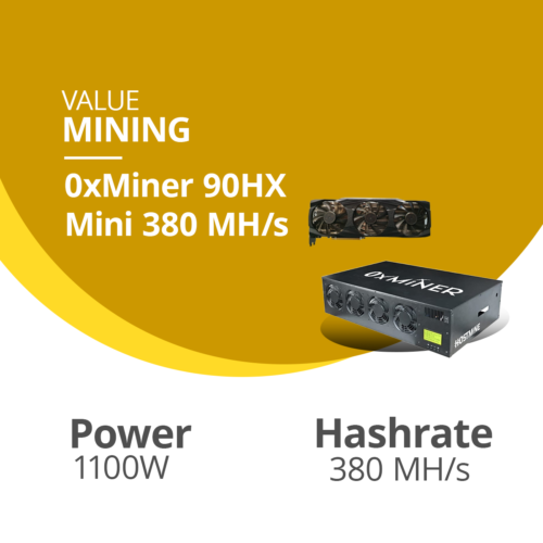0xMiner 90HX Mini 380 MH/s 4