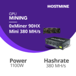 0xMiner 90HX Mini 380 MH/s 1