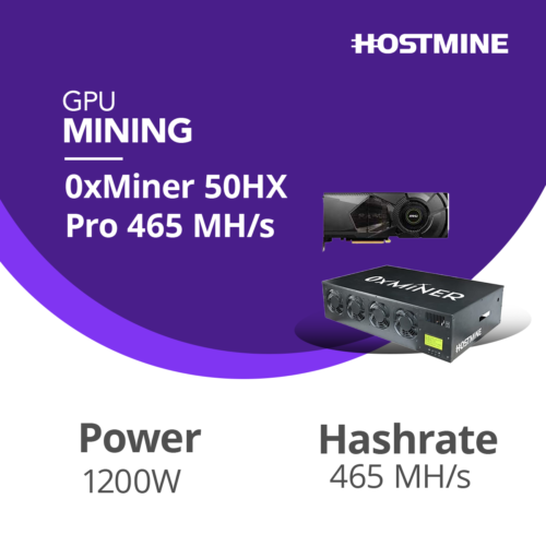 0xMiner 50HX Pro 465 MH/s 2