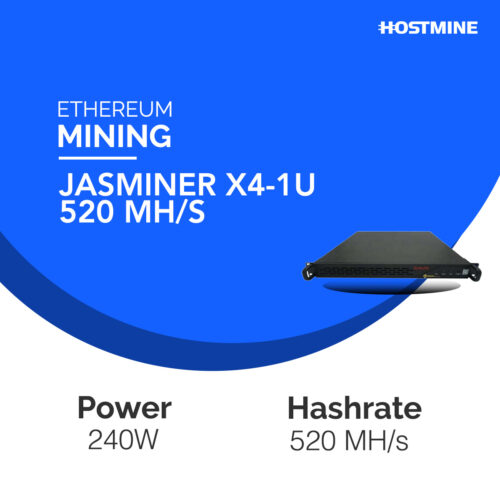 Jasminer X4-1U 520 MH/s (for hosting) 10